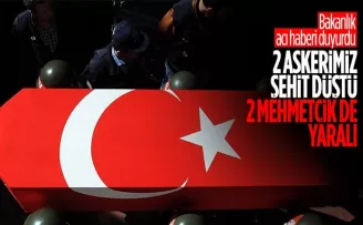 Irak'ın kuzeyinde 2 asker şehit oldu