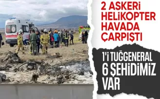 Isparta’da askeri helikopter düştü