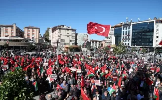 İsrail’in Filistin’e saldırıları Orta ve Doğu Karadeniz’de protesto edildi