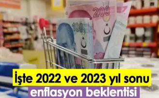 İşte 2022 ve 2023 yıl sonu enflasyon beklentisi