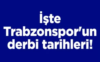 İşte Trabzonspor’un derbi tarihleri!