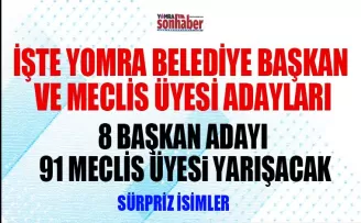 İŞTE YOMRA BELEDİYE BAŞKAN  VE MECLİS ÜYESİ ADAYLARI