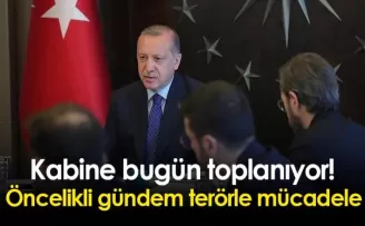 Kabine bugün toplanıyor! Öncelikli gündem terörle mücadele