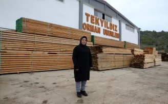 Kadın girişimci İstanbul'daki tecrübesiyle Anadolu'da kereste fabrikası kurdu