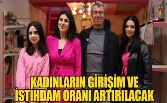 KADINLARIN GİRİŞİM ve İSTİHDAM ORANI ARTIRILACAK