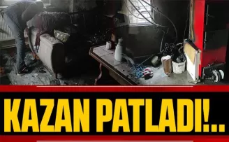 Kalorifer kazanının neden olduğu yangın korkuttu