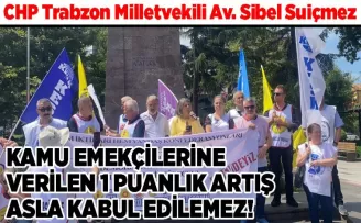 KAMU EMEKÇİLERİNE VERİLEN 1 PUANLIK ARTIŞ ASLA KABUL EDİLEMEZ!