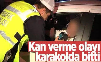 Kan verme olayı karakolda son buldu!