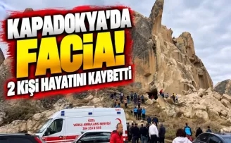 Kapadokya’da peribacası çöktü: 2 kişi hayatını kaybetti