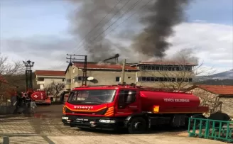 Karabük’te çatı yangını hasara yol açtı