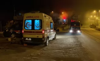 Karabük'te çıkan yangında traktör kullanılamaz hale geldi