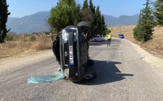 Karabük’te devrilen cipteki 2 kişi yaralandı