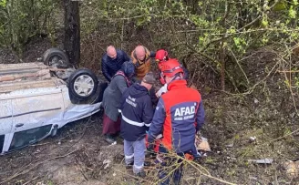 Karabük’te devrilen otomobildeki 1 kişi öldü, 4 kişi yaralandı
