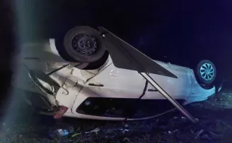 Karabük’te devrilen otomobildeki 4 kişi yaralandı