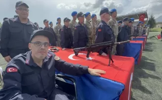 Karabük’te engelli bireyler bir günlük temsili askerlik yaptı