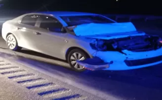 Karabük'te kamyonla çarpışan otomobilin sürücüsü yaralandı