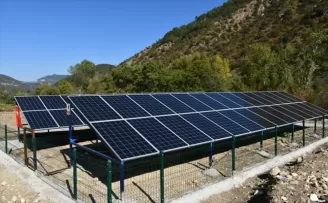 Karabük'te köyün içme suyu güneş enerjisiyle karşılanıyor