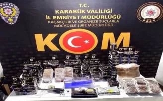 Karabük'te yılbaşı öncesi sahte içki ve kaçak tütün operasyonu düzenlendi