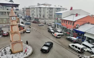 Kargı'da kar yağışı etkili oldu
