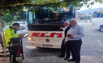 Kargı’da yolcu otobüsleri denetlendi