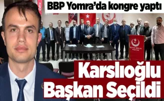 Karslıoğlu başkan seçildi