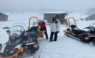 Kartalkaya’da snowboard yaparken kaybolan kişi bulundu