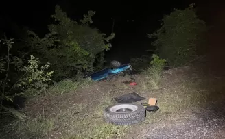 Kastamonu’da devrilen otomobilin sürücüsü ağır yaralandı