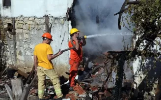 Kastamonu’da yangın çıkan ev kullanılamaz hale geldi