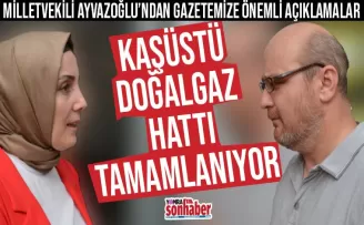 Kaşüstü doğalgaz hattı tamamlanıyor