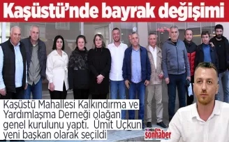 Kaşüstü’nde bayrak değişimi