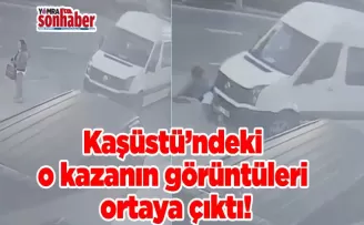 Kaşüstü’ndeki  o kazanın görüntüleri ortaya çıktı!
