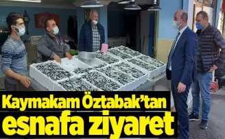 Kaymakam Öztabak esnafı dinledi..