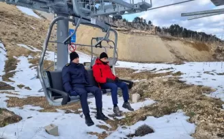 Keltepe Kayak Merkezi ziyaretçilerini ağırlamak için gün sayıyor
