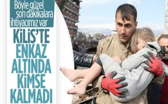 Kilis'te enkaz altında kimse kalmadı