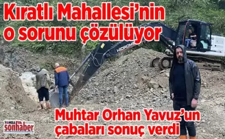 Kıratlı Mahallesi’nin  o sorunu çözülüyor
