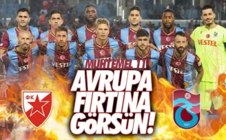 Kızılyıldız - Trabzonspor (Muhtemel 11)