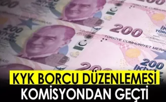 KYK borcu düzenlemesi komisyondan geçti
