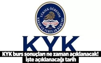 KYK burs sonuçları ne zaman açıklanacak! İşte açıklanacağı tarih
