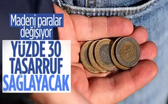 Madeni paraların boyutu küçülüyor