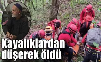 Mahmut dede kayalıklardan düşerek öldü