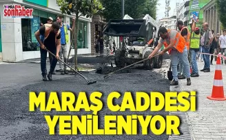 Maraş Caddesi yenileniyor