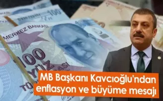 MB Başkanı Kavcıoğlu'ndan enflasyon ve büyüme mesajı
