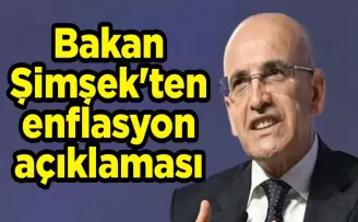 Mehmet Şimşek’ten enflasyon açıklaması