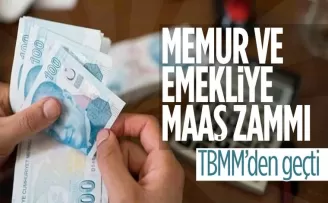 Memur ve emekli maaş artışlarını içeren kanun teklifi, TBMM'de kabul edildi
