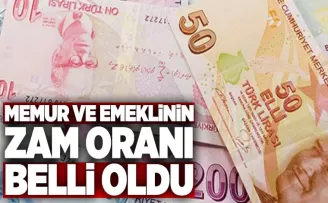 Memur ve emeklilerin zam oranı açıklandı