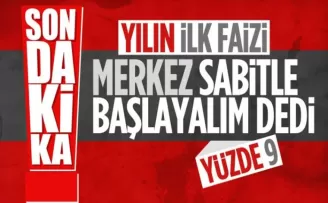 Merkez Bankası ocakta faizi yüzde 9'da sabit bıraktı