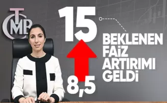 Merkez Bankası politika faizi haziranda yüzde 8,5’ten yüzde 15’e çıktı