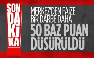 Merkez Bankası politika faizini yüzde 9’dan yüzde 8,5’e indirdi