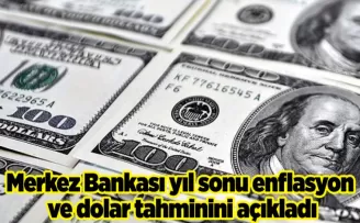 Merkez Bankası yıl sonu enflasyon ve dolar tahminini açıkladı