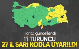 Meteoroloji 28 ili sarı ve turuncu kod ile uyardı